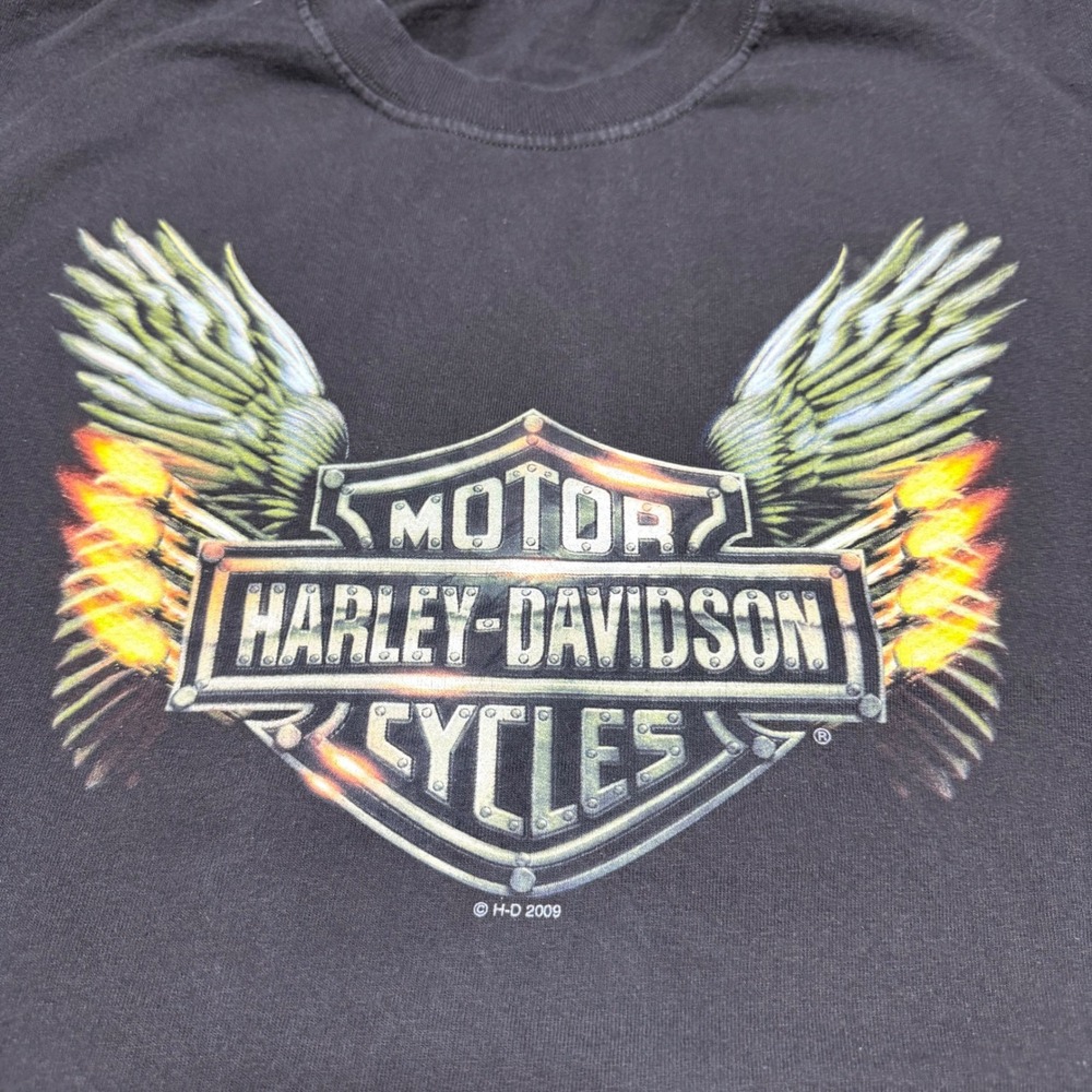 Harley-Davidson Muscle Tee‎ Mens 2XL Black Golden Isles Brunswick Georgia Biker - Picture 12 of 14